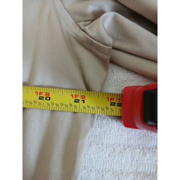 Chico's Women's Blazer Jacket Size 2 L Beige 3 Button Career Office - Picture 12 of 16